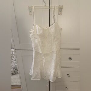 Windsor Elegant White Lace Dress